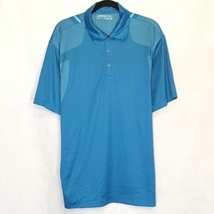 Nike Golf Large Polo Shirt Blue Short Sleeve